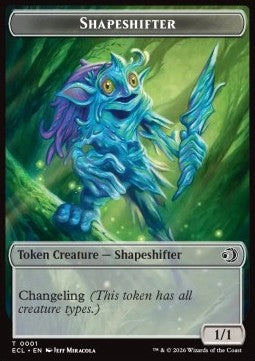 Shapeshifter Token (C 1/1) // Merfolk Token (WU 1/1) - Lorwyn Eclipsed: Tokens (Token) [TECL-T 1/8] Imagen principal del producto