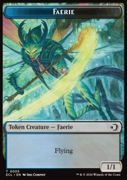 Faerie Token (UB 1/1) // Goblin Token (BR 1/1) - Lorwyn Eclipsed: Tokens (Token) [TECL-T 5/6] Imagen principal del producto