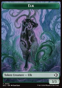 Elk Token (G 3/3) // Oko, Shadowmoor Scion Emblem - Lorwyn Eclipsed: Tokens (Token) [TECL-T 2/12]