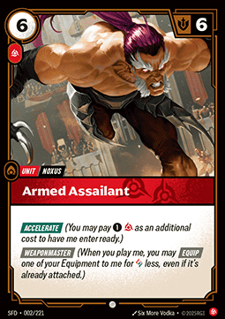 Armed Assailant - Spiritforged (Common) [SFD-002] Imagen principal del producto