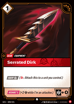 Serrated Dirk - Spiritforged (Common) [SFD-009] Image principale du produit