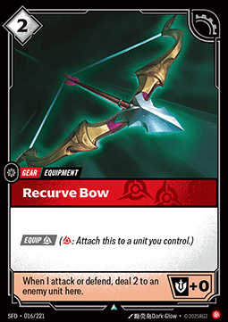 Recurve Bow - Spiritforged (Uncommon) [SFD-016] Image principale du produit