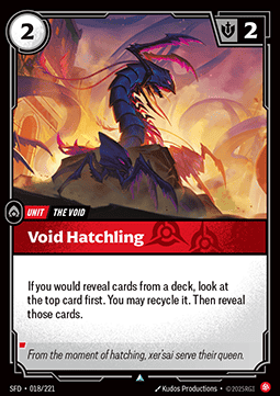 Void Hatchling - Spiritforged (Uncommon) [SFD-018] Image principale du produit