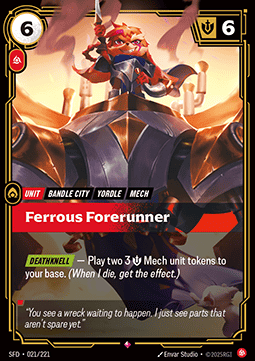 Ferrous Forerunner - Spiritforged (Rare) [SFD-021] Image principale du produit