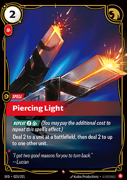 Piercing Light - Spiritforged (Rare) [SFD-023] Image principale du produit