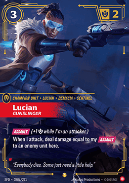 Lucian, Gunslinger (V.2 - Showcase) - Spiritforged (Showcase) [SFD-028a] Immagine principale del prodotto