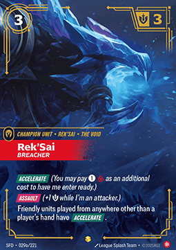 Rek'Sai, Breacher (V.2 - Showcase) - Spiritforged (Showcase) [SFD-029a] Immagine principale del prodotto