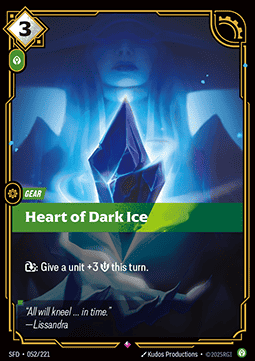 Heart of Dark Ice - Spiritforged (Rare) [SFD-052] Image principale du produit
