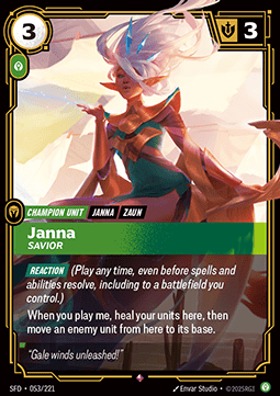 Janna, Savior - Spiritforged (Rare) [SFD-053] Image principale du produit