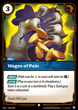 Wages of Pain - Spiritforged (Common) [SFD-070] Image principale du produit