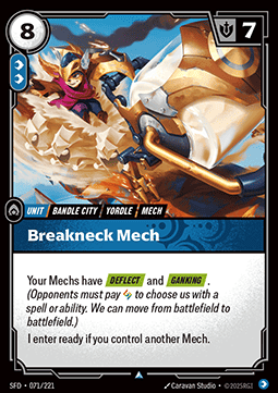 Breakneck Mech - Spiritforged (Uncommon) [SFD-071] Image principale du produit