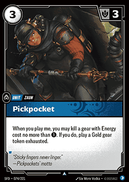 Pickpocket - Spiritforged (Uncommon) [SFD-074] Image principale du produit