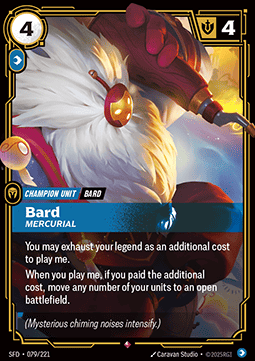 Bard, Mercurial (V.1 - Rare) - Spiritforged (Rare) [SFD-079] Immagine principale del prodotto