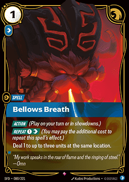 Bellows Breath - Spiritforged (Rare) [SFD-080] Image principale du produit