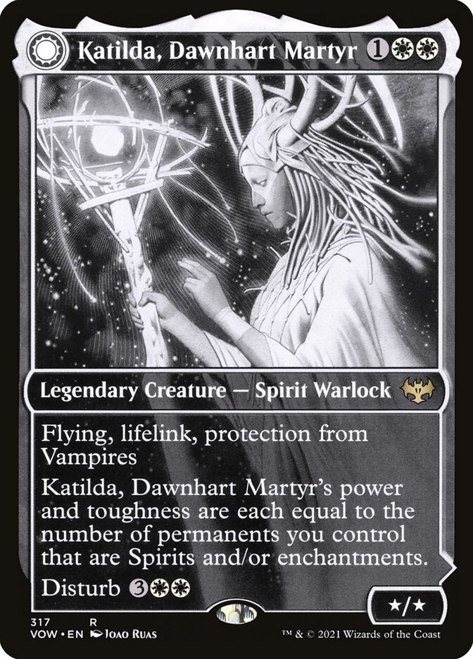 Magic-kaart Katilda, Dawnhart Martyr VOW-317 uit Innistrad: Crimson Vow (Rare) Immagine principale del prodotto