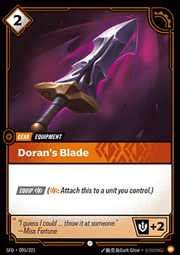 Doran's Blade - Spiritforged (Common) [SFD-095] Image principale du produit