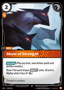 Show of Strength - Spiritforged (Uncommon) [SFD-106] Main image