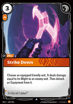 Strike Down - Spiritforged (Uncommon) [SFD-107] Image principale du produit