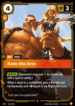 Kato the Arm - Spiritforged (Rare) [SFD-112] Image principale du produit