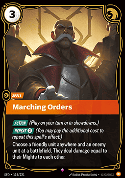 Marching Orders - Spiritforged (Rare) [SFD-114] Image principale du produit