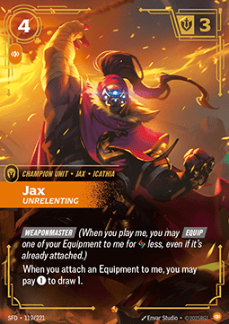 Jax, Unrelenting (V.1 - Epic) - Spiritforged (Epic) [SFD-119] Immagine principale del prodotto