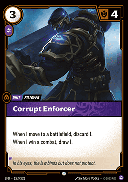 Corrupt Enforcer - Spiritforged (Common) [SFD-123] Image principale du produit