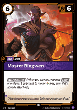 Master Bingwen - Spiritforged (Common) [SFD-127] Hoofdafbeelding