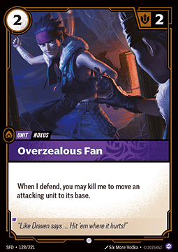 Overzealous Fan - Spiritforged (Common) [SFD-128] Hoofdafbeelding