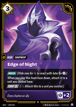 Edge of Night - Spiritforged (Rare) [SFD-139] Hoofdafbeelding