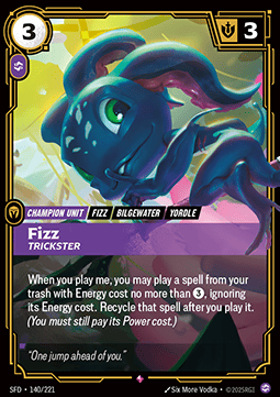 Fizz, Trickster - Spiritforged (Rare) [SFD-140] Hoofdafbeelding
