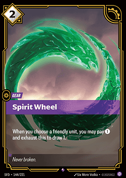 Spirit Wheel - Spiritforged (Rare) [SFD-144] Hoofdafbeelding