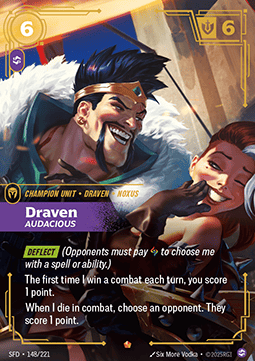 Draven, Audacious (V.1 - Epic) - Spiritforged (Epic) [SFD-148] Immagine principale del prodotto
