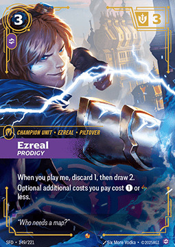 Ezreal, Prodigy (V.1 - Epic) - Spiritforged (Epic) [SFD-149] Immagine principale del prodotto