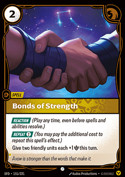 Bonds of Strength - Spiritforged (Common) [SFD-151] Immagine principale del prodotto