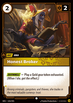 Honest Broker - Spiritforged (Common) [SFD-155] Immagine principale del prodotto