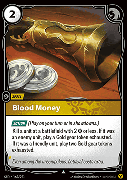 Blood Money - Spiritforged (Uncommon) [SFD-162] Immagine principale del prodotto