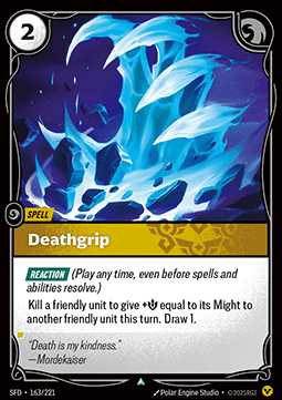 Deathgrip - Spiritforged (Uncommon) [SFD-163] Immagine principale del prodotto