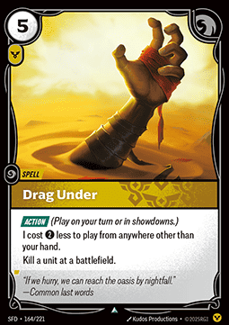 Drag Under - Spiritforged (Uncommon) [SFD-164] Immagine principale del prodotto