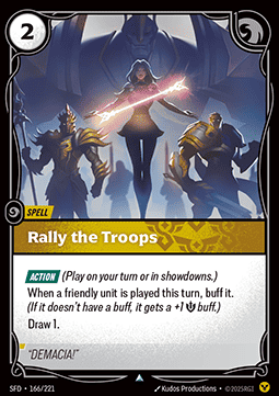Rally the Troops - Spiritforged (Uncommon) [SFD-166] Hoofdafbeelding