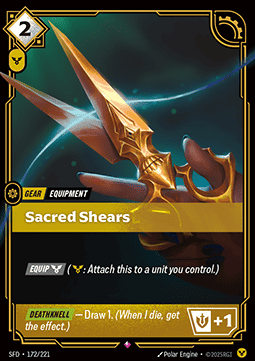 Sacred Shears - Spiritforged (Rare) [SFD-172] Hoofdafbeelding