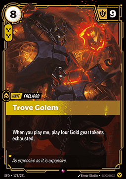 Trove Golem - Spiritforged (Rare) [SFD-174] Hoofdafbeelding