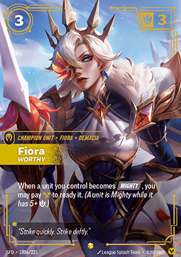 Fiora, Worthy (V.2 - Showcase) - Spiritforged (Showcase) [SFD-180a] Immagine principale del prodotto