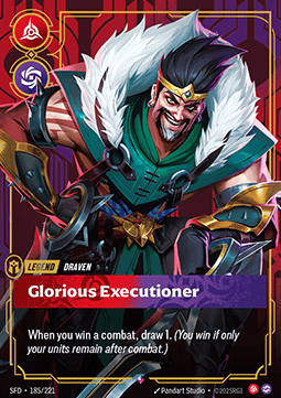 Draven, Glorious Executioner (V.1 - Rare) - Spiritforged (Rare) [SFD-185] Hoofdafbeelding