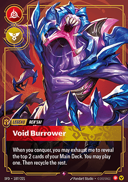 Rek'Sai, Void Burrower (V.1 - Rare) - Spiritforged (Rare) [SFD-187] Hoofdafbeelding