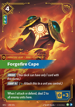 Forgefire Cape - Spiritforged (Epic) [SFD-190] Immagine principale del prodotto