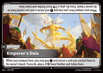 Emperor's Dais - Spiritforged (Uncommon) [SFD-207] Immagine principale del prodotto