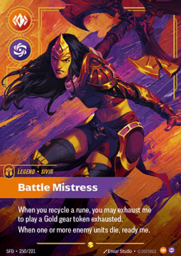 Sivir, Battle Mistress (V.2 - Showcase) - Spiritforged (Showcase) [SFD-250] Imagen principal del producto