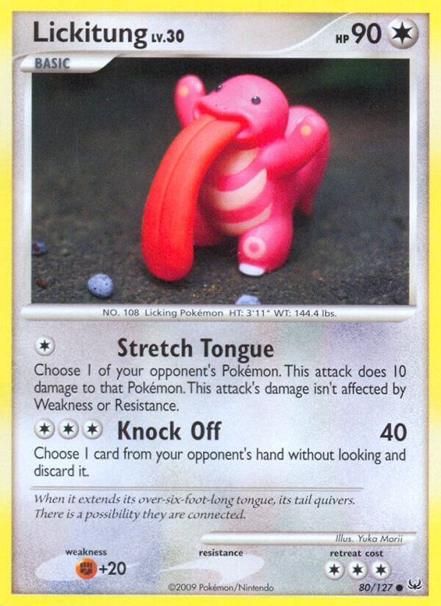 Pokémon-kaart Lickitung 80/127 Common uit de set Platinum