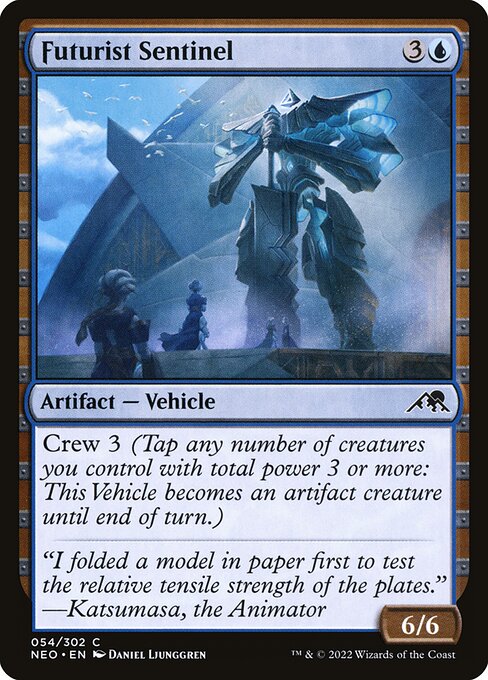 Futurist Sentinel – Kamigawa: Neon Dynasty (NEO-54) Magic: The Gathering card Hauptbild