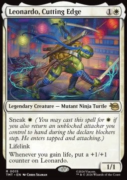 Leonardo, Cutting Edge - Teenage Mutant Ninja Turtles (Rare) [TMT-15] Imagen principal del producto